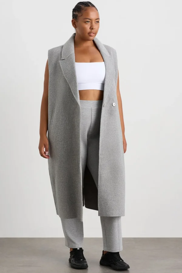 Split Back Sleeveless Coat 760