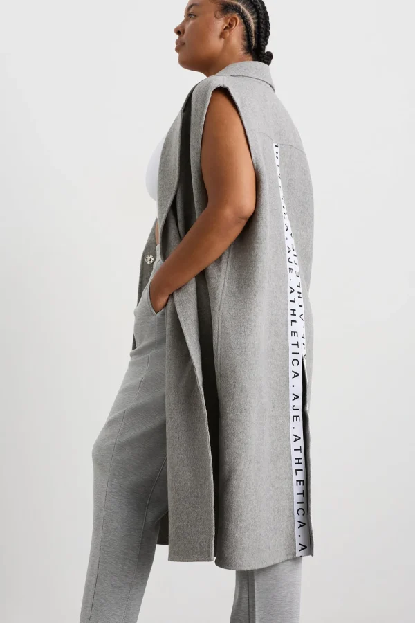 Split Back Sleeveless Coat 760