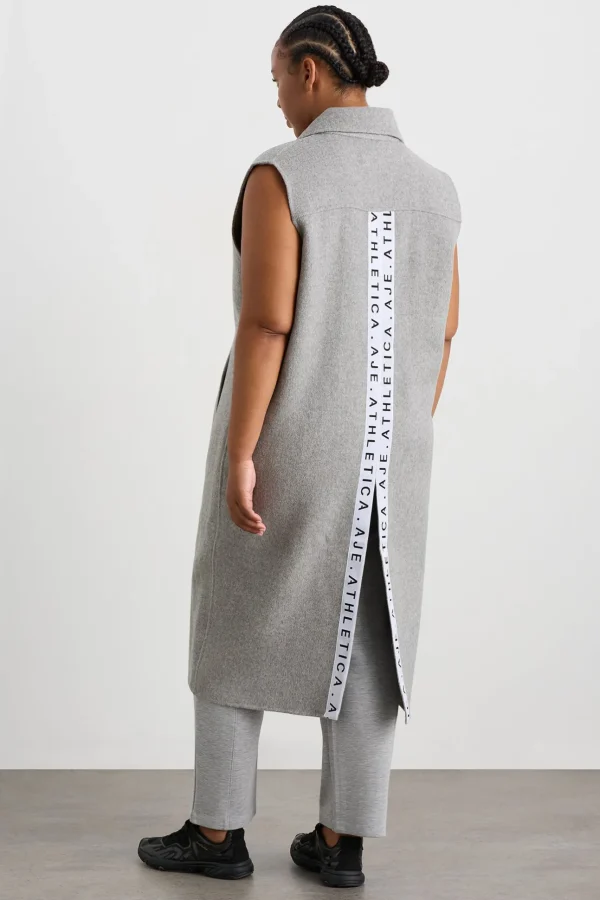 Split Back Sleeveless Coat 760
