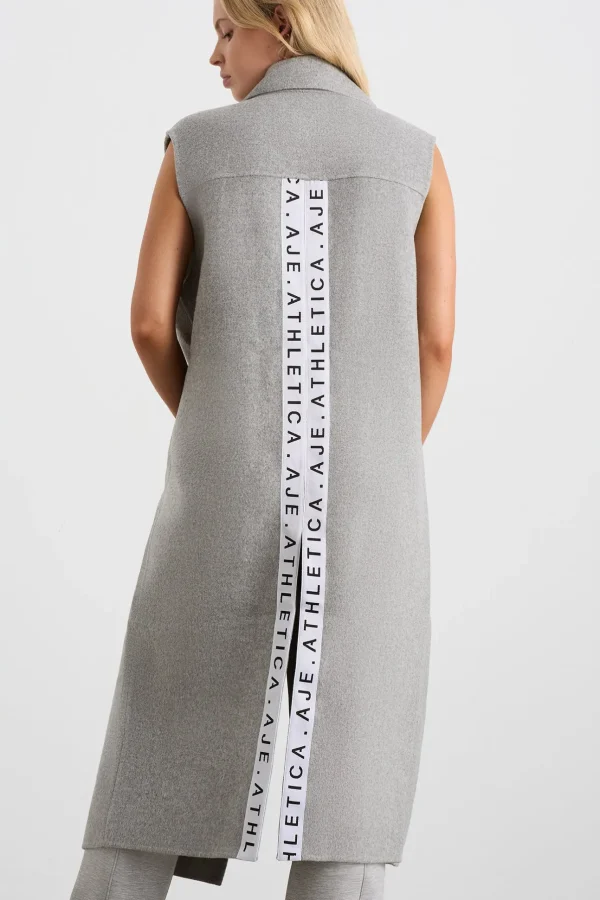 Split Back Sleeveless Coat 760