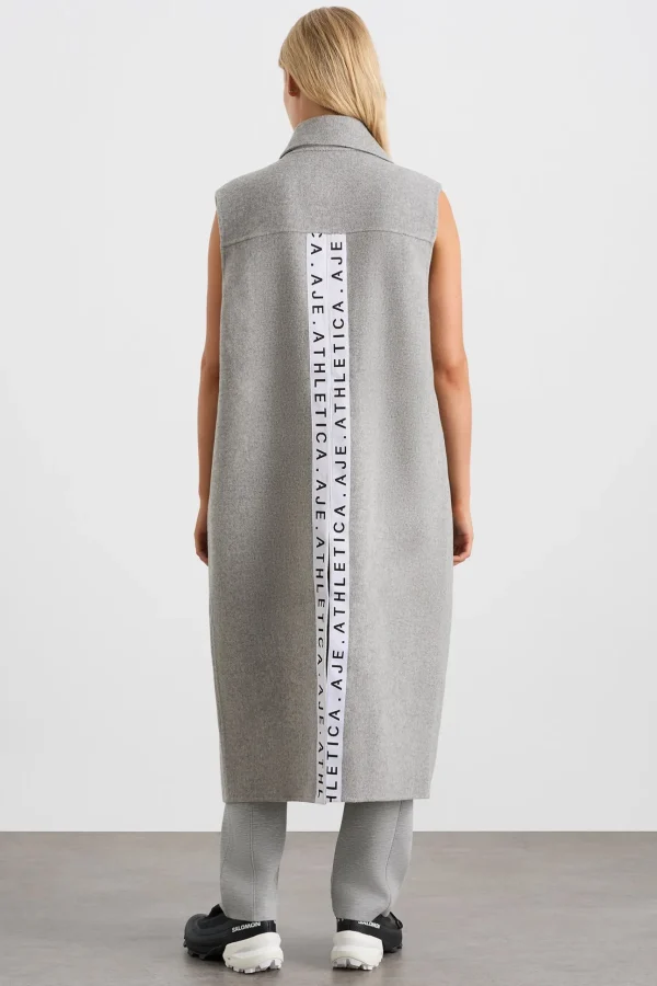 Split Back Sleeveless Coat 760