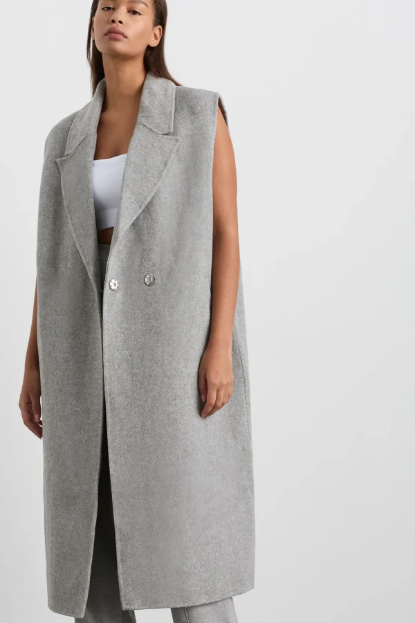Split Back Sleeveless Coat 760