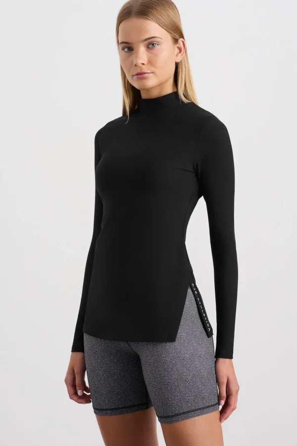 Split Hem Mock Top 434