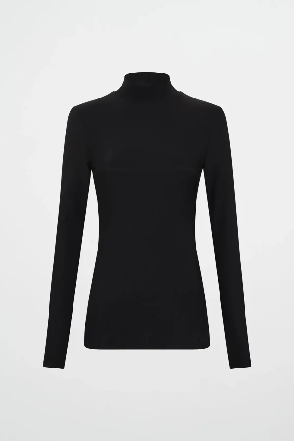 Split Hem Mock Top 434
