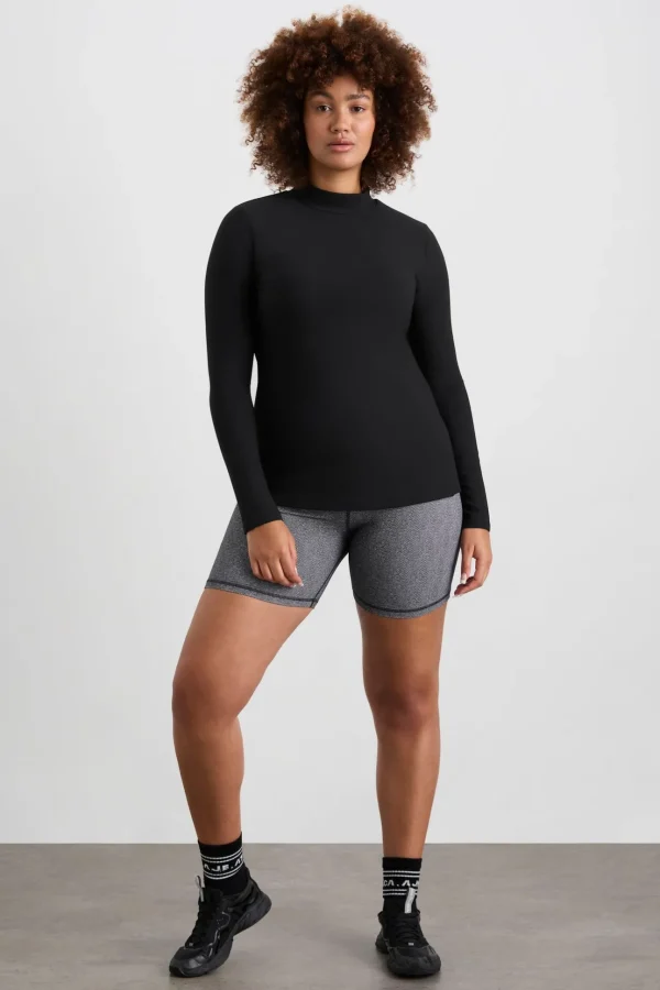 Split Hem Mock Top 434