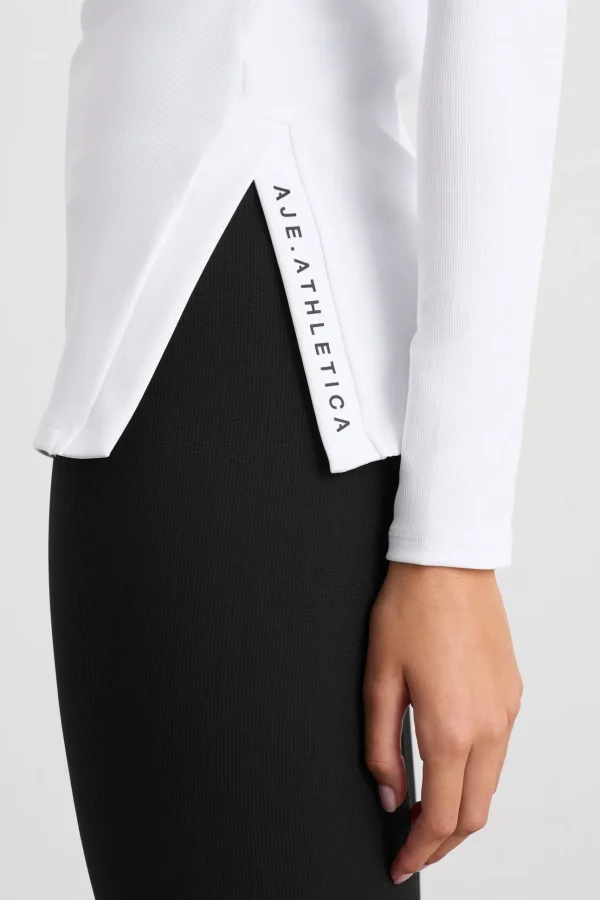 Split Hem Mock Top 434