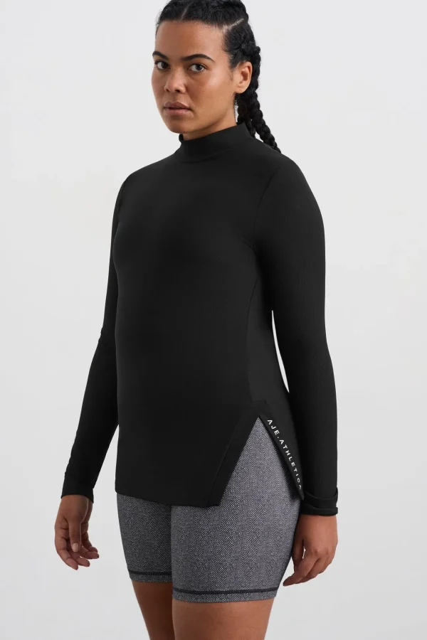 Split Hem Mock Top 434
