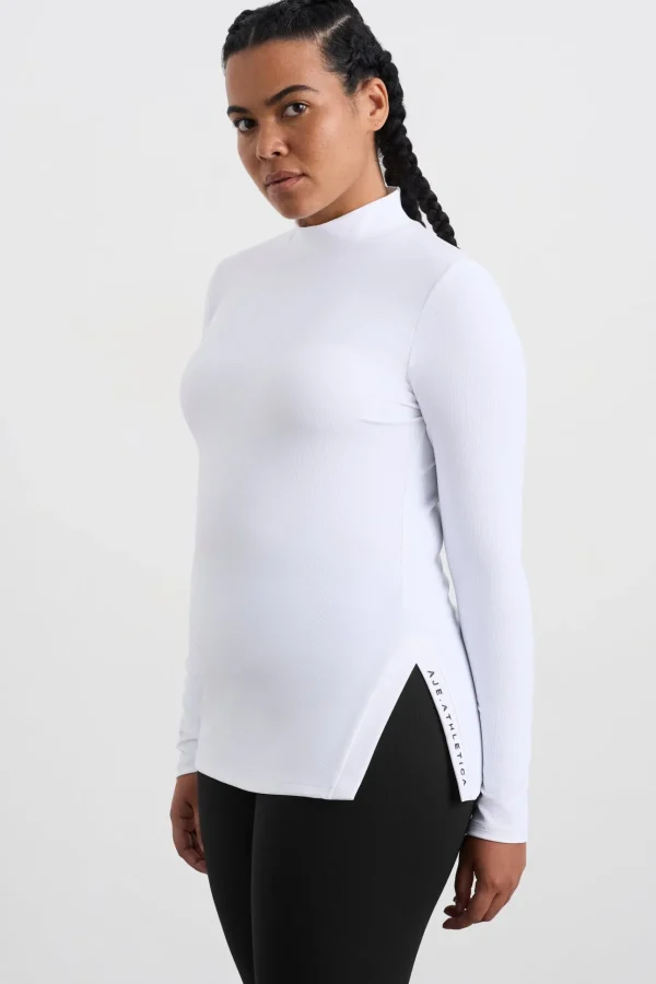 Split Hem Mock Top 434
