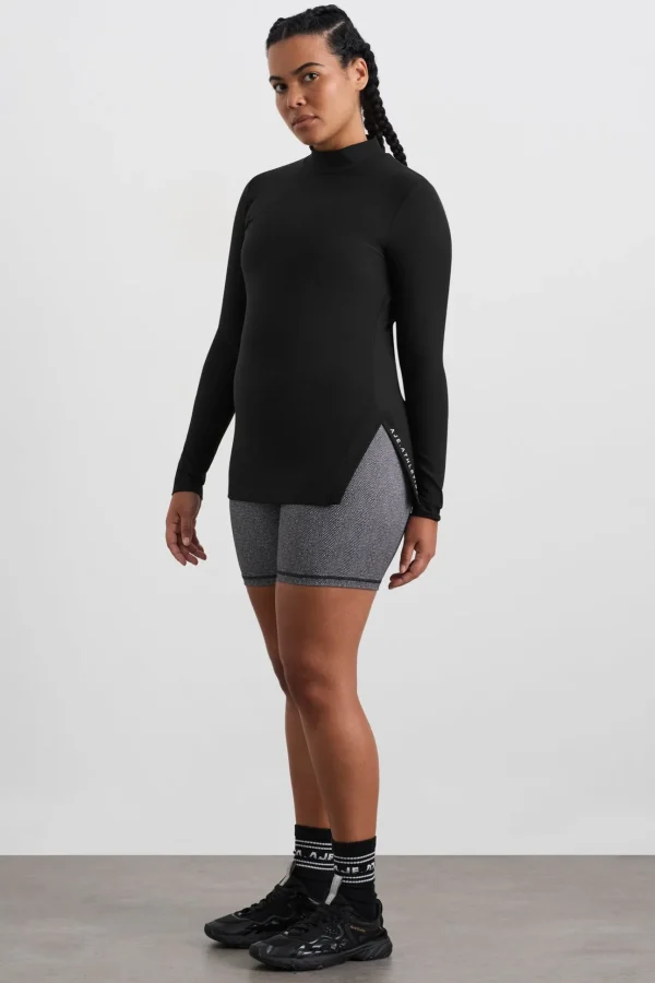 Split Hem Mock Top 434