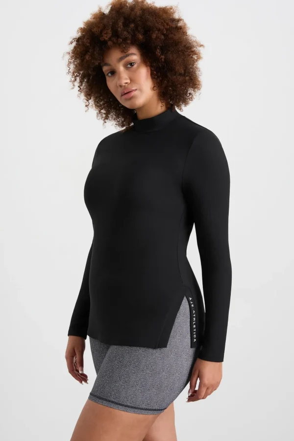 Split Hem Mock Top 434