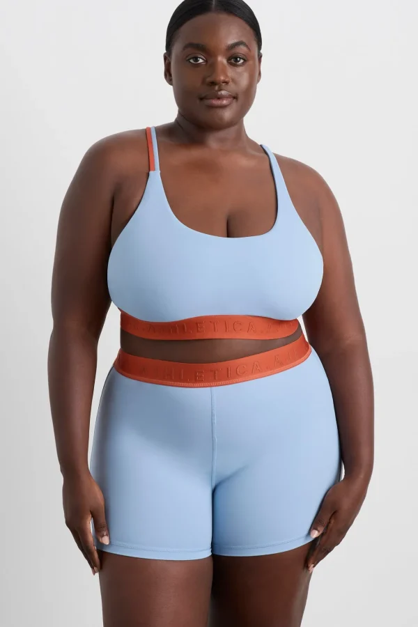 Split Strap Logo Bra 366