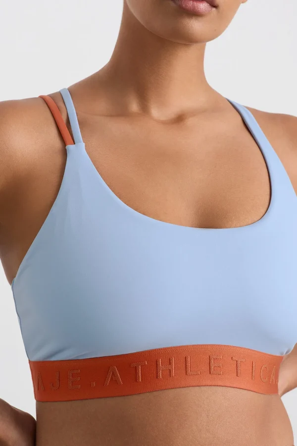 Split Strap Logo Bra 366
