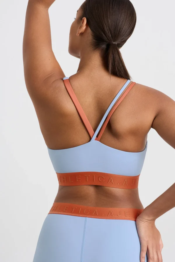 Split Strap Logo Bra 366