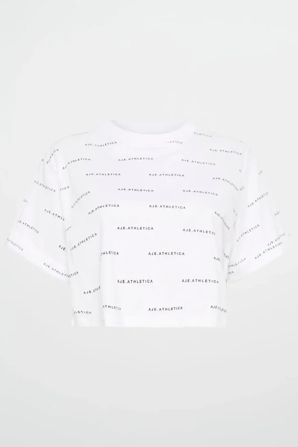 Spotty Logo Crop T-Shirt 105