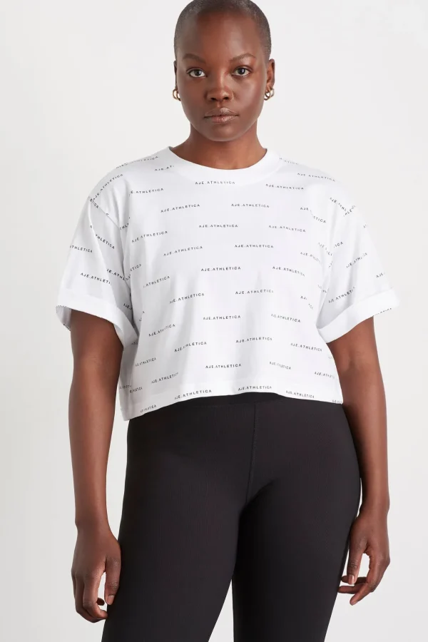 Spotty Logo Crop T-Shirt 105