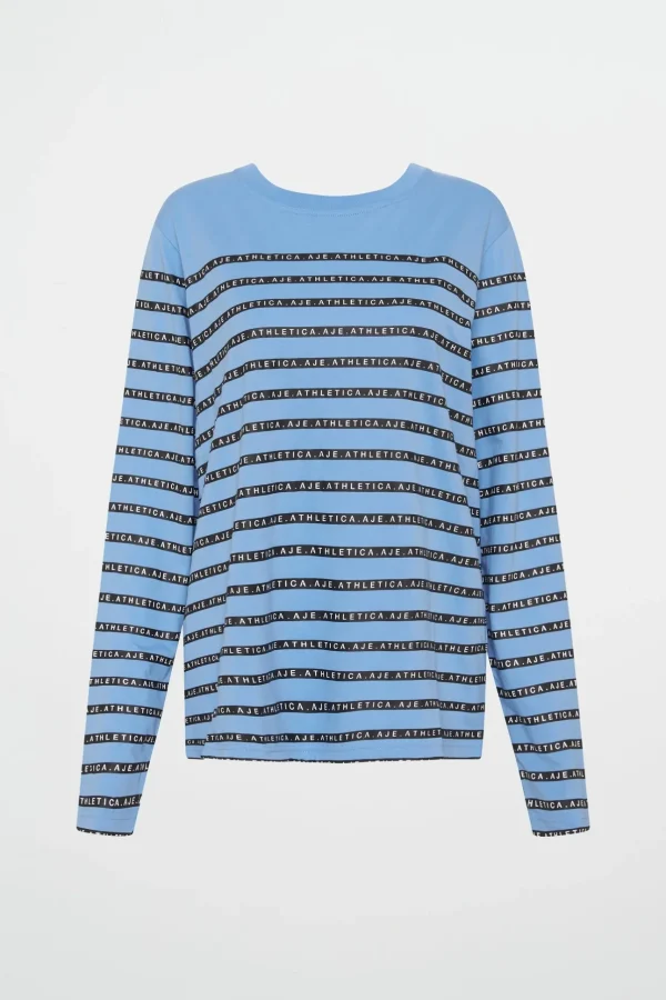 Stripe Logo Long Sleeve T-Shirt 127