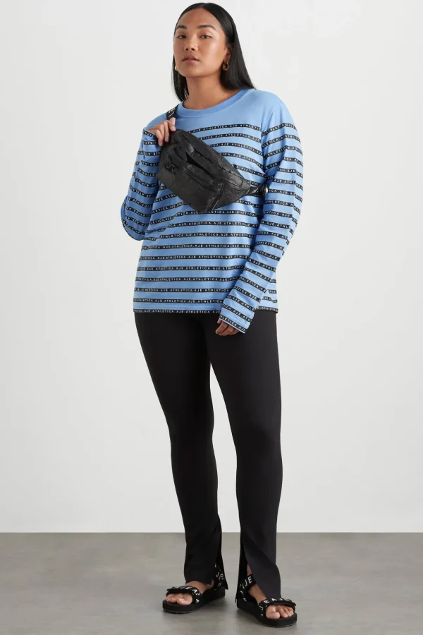 Stripe Logo Long Sleeve T-Shirt 127