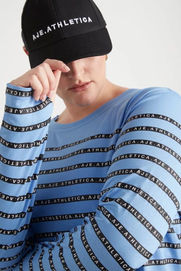 Stripe Logo Long Sleeve T-Shirt 127