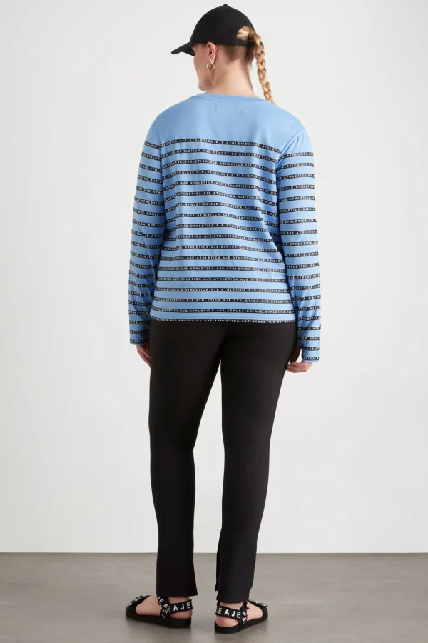 Stripe Logo Long Sleeve T-Shirt 127