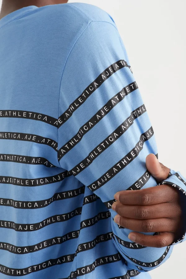 Stripe Logo Long Sleeve T-Shirt 127