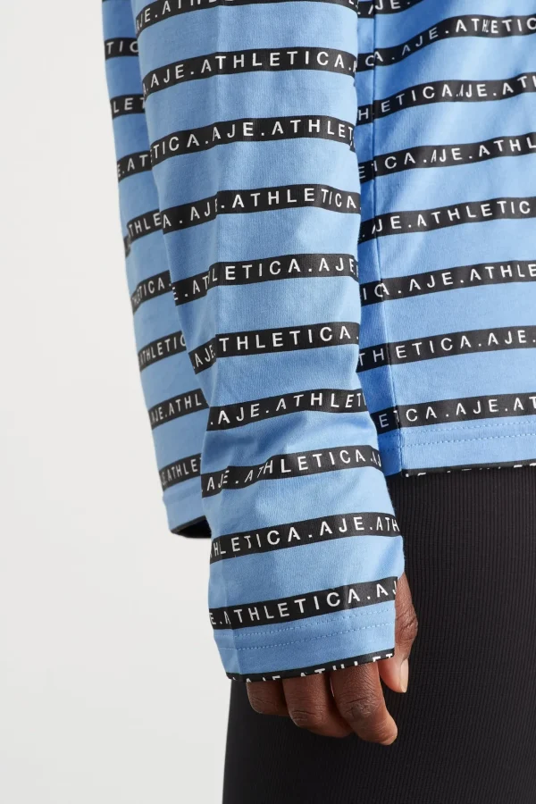 Stripe Logo Long Sleeve T-Shirt 127