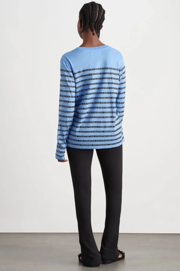 Stripe Logo Long Sleeve T-Shirt 127