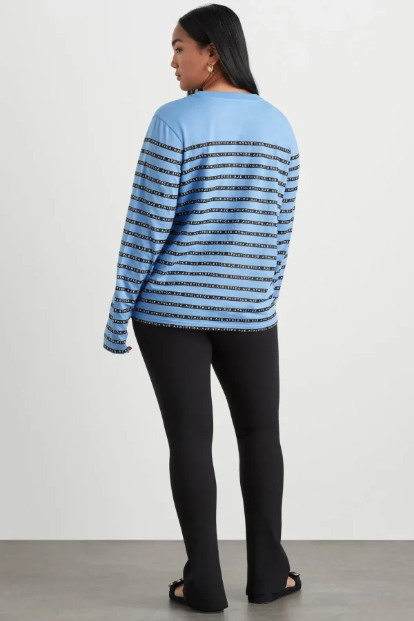 Stripe Logo Long Sleeve T-Shirt 127