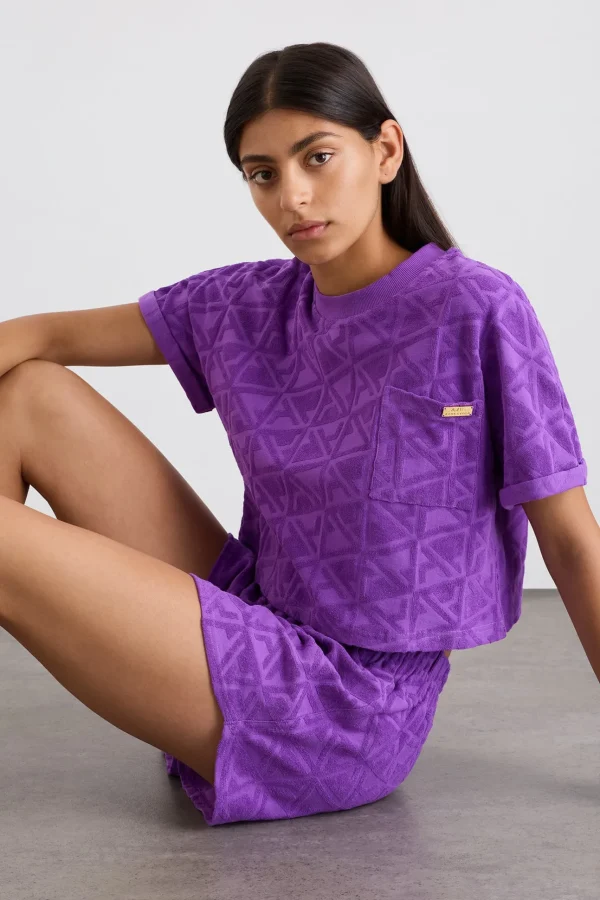 Terry Cropped Tee 416