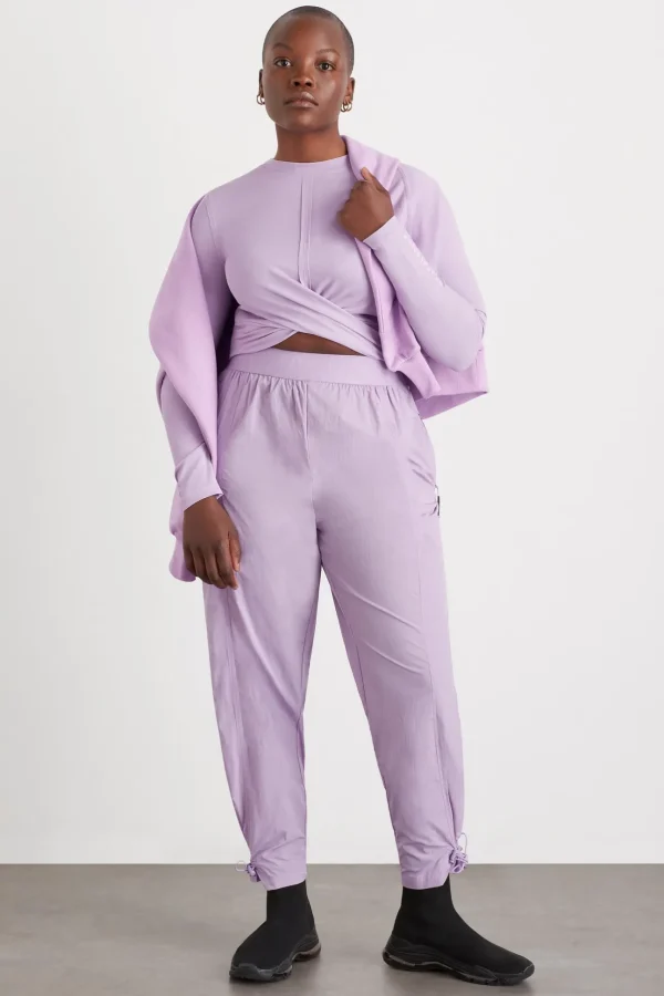 Twist Front Long Sleeve Crop Top 328