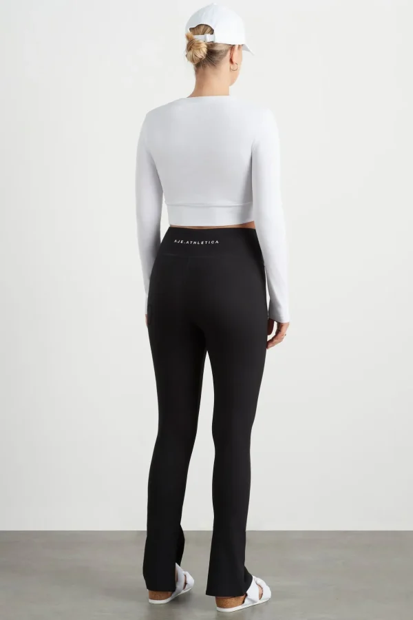 Twist Front Long Sleeve Crop Top 328
