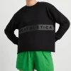 Whipstitch Split Crew Jumper 420