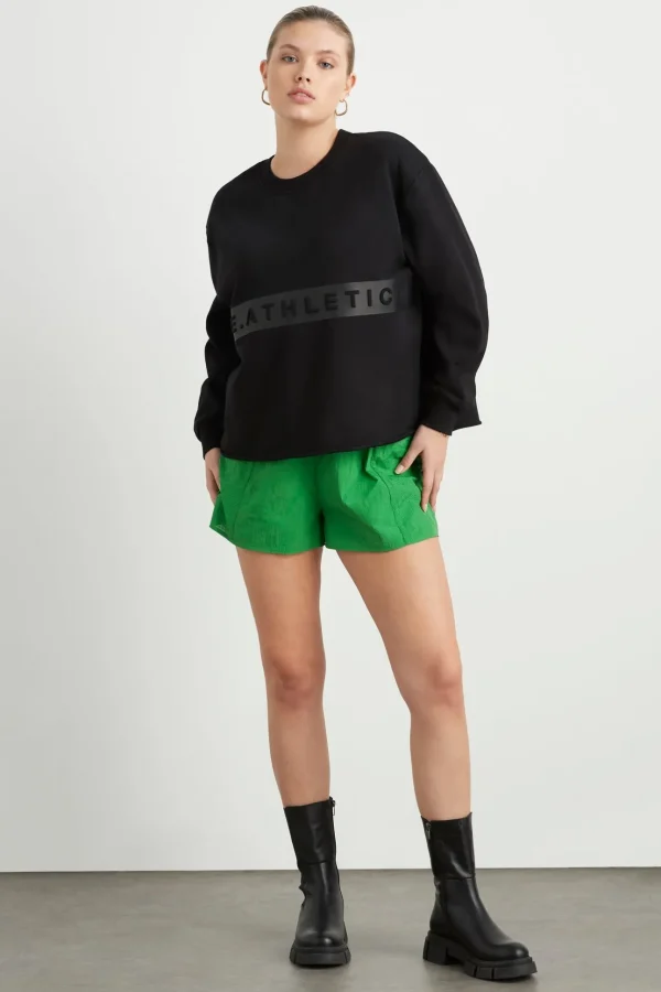 Whipstitch Split Crew Jumper 420
