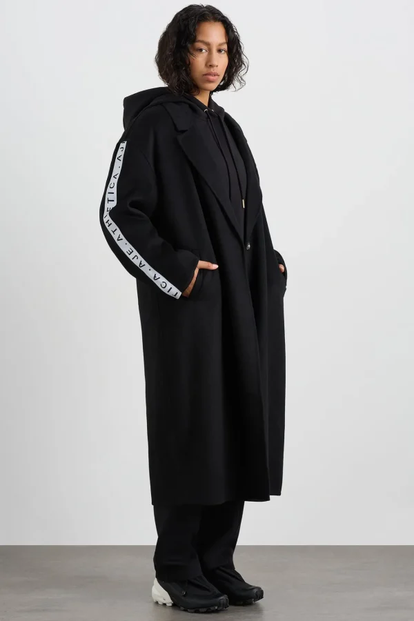 Wool Blend Long Line Coat 773