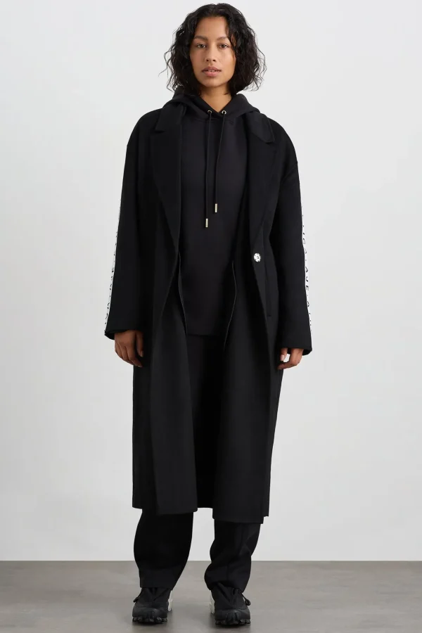 Wool Blend Long Line Coat 773