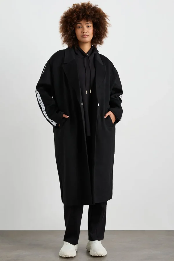 Wool Blend Long Line Coat 773