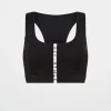 Zip Front Logo Mesh Bra 329
