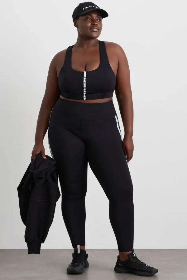 Zip Front Logo Mesh Bra 329