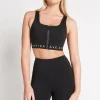 Zip Front Logotape Sports Bra 319