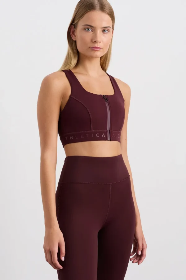 Zip Front Logotape Sports Bra 319