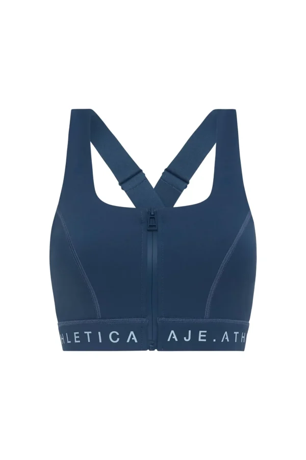 Zip Front Logotape Sports Bra 319