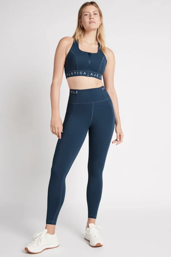 Zip Front Logotape Sports Bra 319