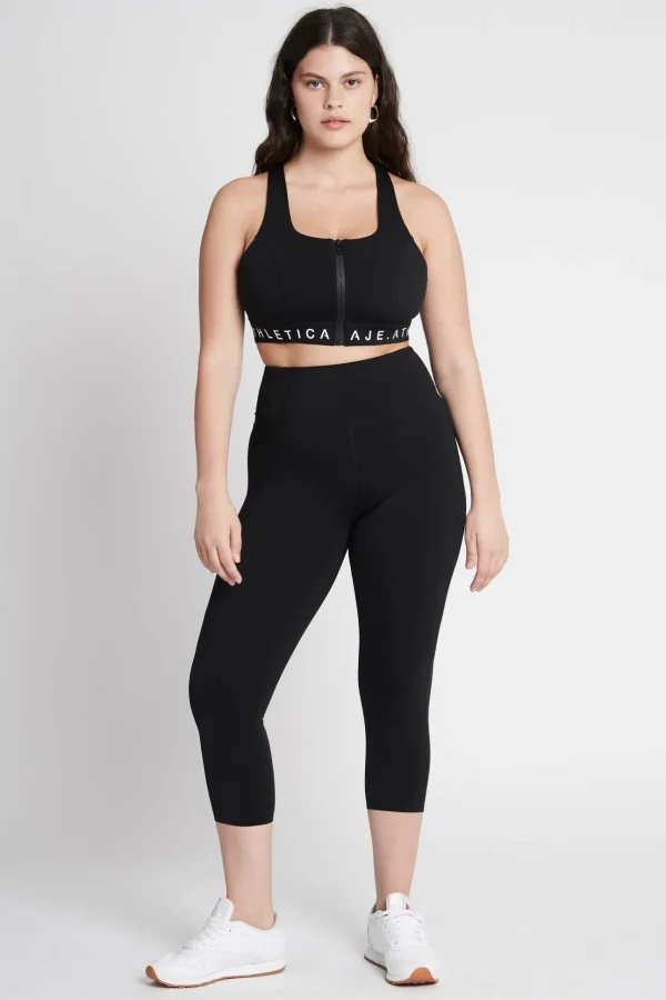 Zip Front Logotape Sports Bra 319