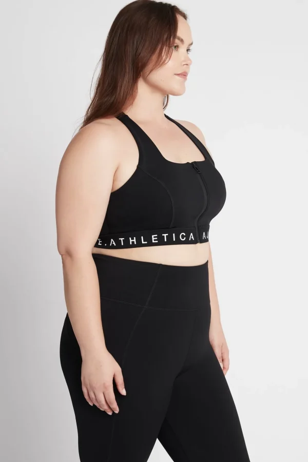 Zip Front Logotape Sports Bra 319