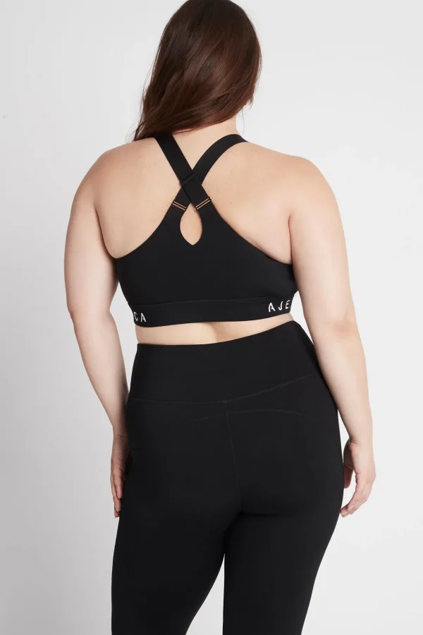 Zip Front Logotape Sports Bra 319