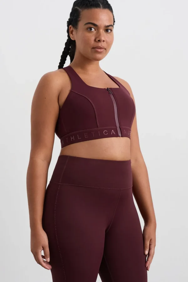 Zip Front Logotape Sports Bra 319
