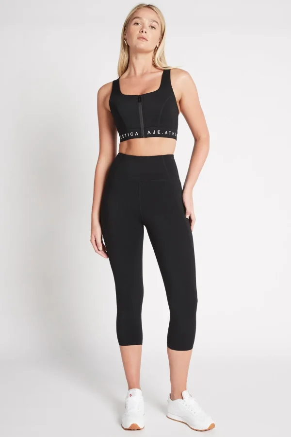 Zip Front Logotape Sports Bra 319