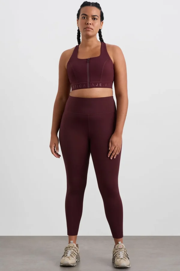 Zip Front Logotape Sports Bra 319