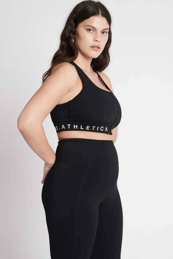 Zip Front Logotape Sports Bra 319